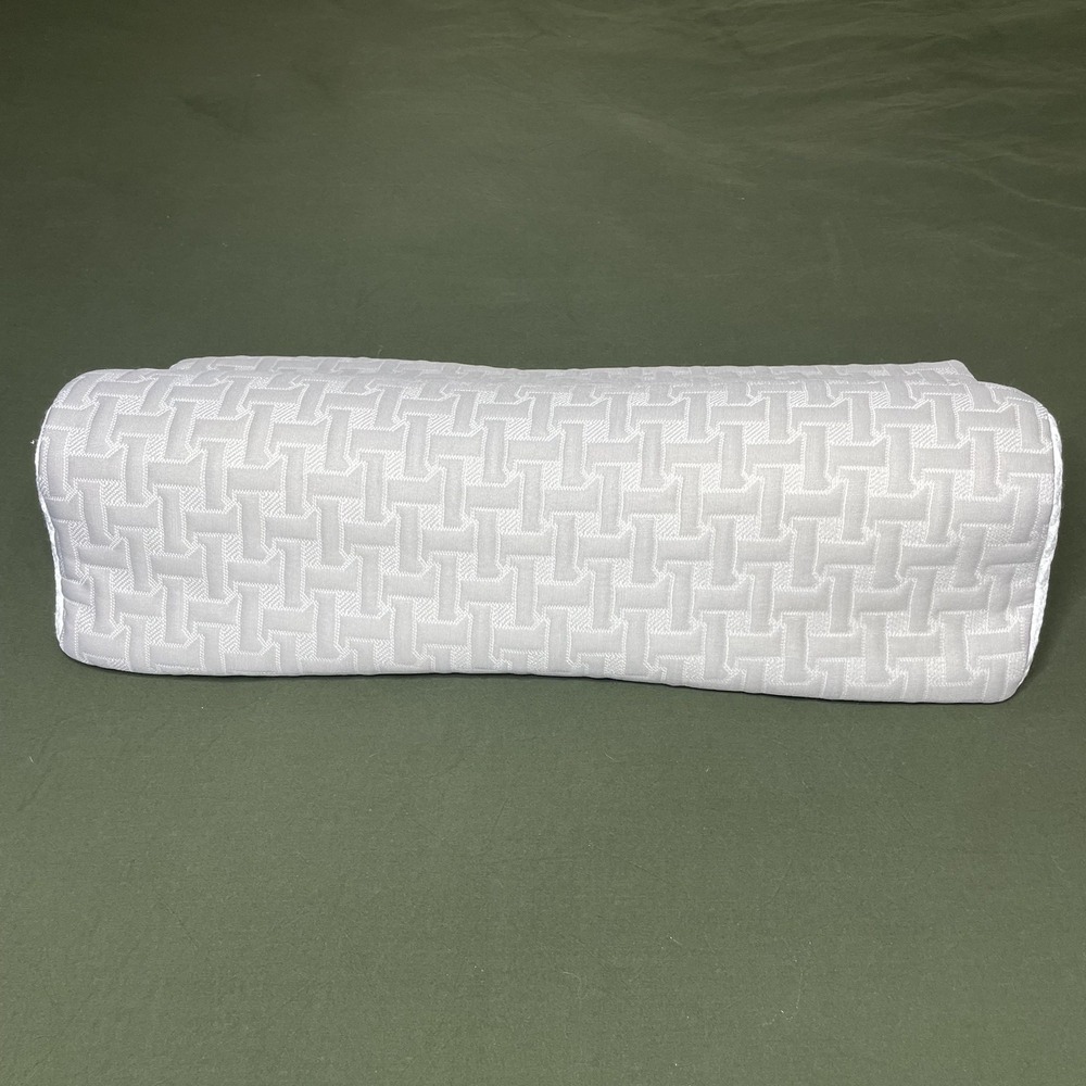 Elviros‎ Cervical Support Memory Foam Neck Bolster Pillow- Spa Pillow, Clean!